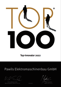Die Urkunde weist Pawils als Top-Innovator 2022 aus Die Urkunde weist Pawils als Top-Innovator 2022 aus
