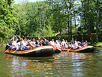 MIT DEM SCHLAUCHBOOT ÜBER DIE OKER