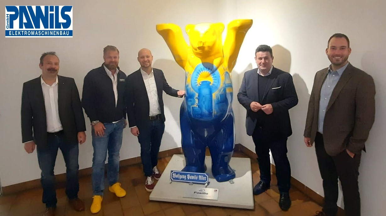 Hubertus Heil, Julius Schneider & Buddy Bär Pawilio Hubertus Heil, Julius Schneider & Buddy Bär Pawilio