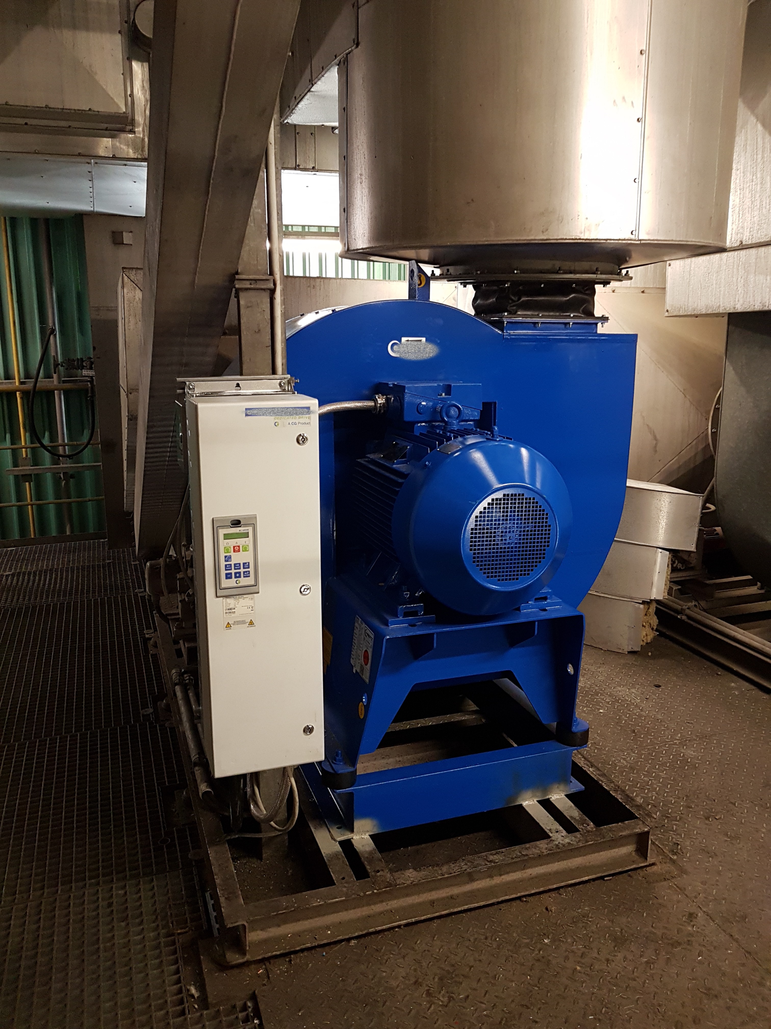 Der Ventilator nach dem Austausch